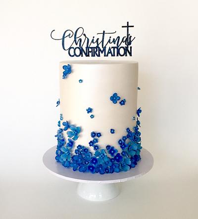 Blue Blossoms - Cake by Sweet Tiers - Helena Kastanis