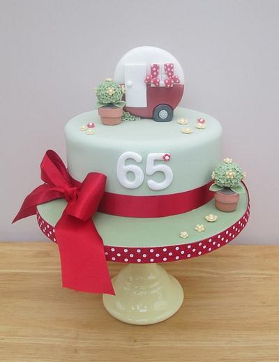 Holiday themed - Shabby Chic Caravan - Cake by The Buttercream Pantry