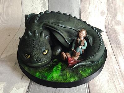 Toothless & Hiccup - Cake by Baked4U