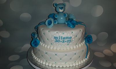 Cake for a babyboy. - Cake by Pluympjescake