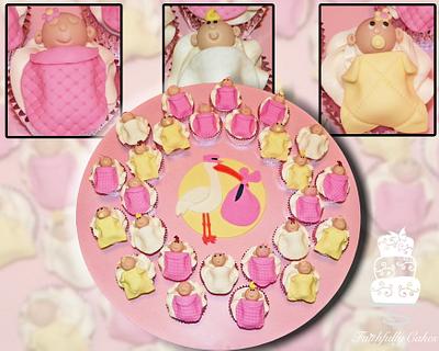 Babies Blankets Cupcakes - Cake by FaithfullyCakes