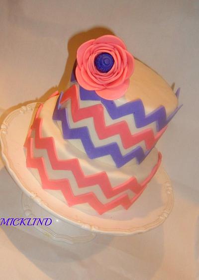 MY FIRST CHEVRON CAKE - Cake by Linda