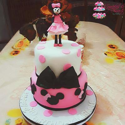 Minnie Mouse for a Golden Birthday - Cake by Risha
