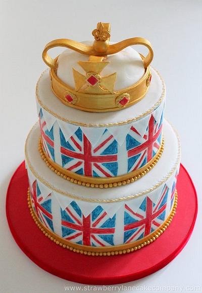 Union Jack Themed Cake for the Ideal Home Show - Cake by Strawberry Lane Cake Company