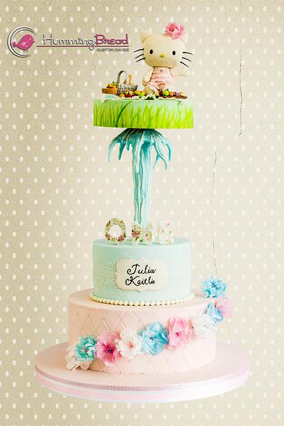 Hello Kitty Picnic Shabby Chic - Cake by HummingBread