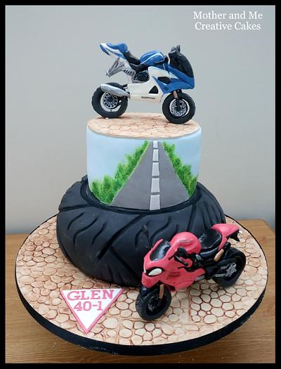 Motorbike Cake  - Cake by Mother and Me Creative Cakes