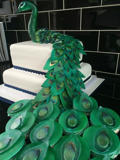 Peacock wedding cake - Cake by Paul of Happy Occasions Cakes.