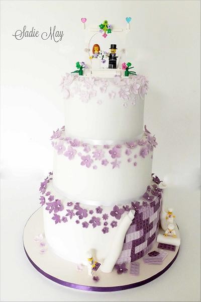 Fun lego wedding cake  - Cake by Sharon, Sadie May Cakes 