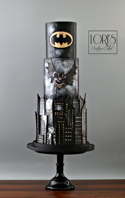 Batman 🦇  - Cake by Lori Mahoney (Lori's Custom Cakes) 
