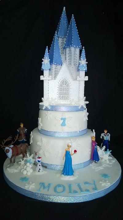 Frozen Princess castle - Cake by Brooke