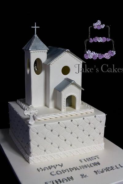 Fondant church Holy Communion cake - Cake by Jake's Cakes
