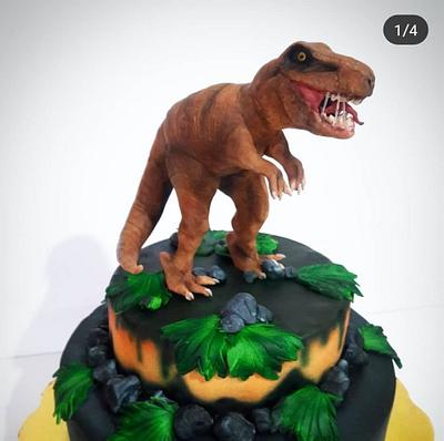 dinosaur cake - Cake by Laura Reyes