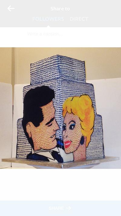 Roy Lichtenstein cake - Cake by Latifa