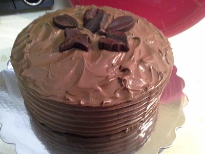 Chocolate cake with chocolate ganache - Cake by Lilliam(SweetLillys Edible Designs)