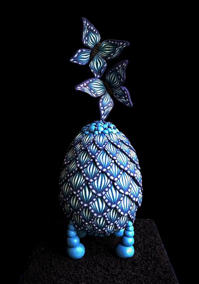 Huevos De Pascua Estilo Faberge collaboration - Butterfly wings - Cake by Mnhammy by Sofia Salvador
