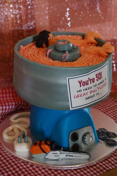 SHOWSTOPPER CAKE   Candy floss machine - Cake by femmebrulee