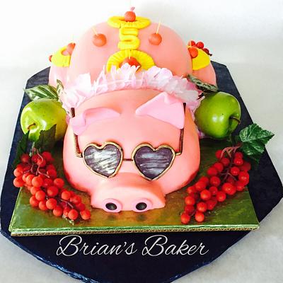 You know, when you're in the mood for roasting a pig..  - Cake by Christy 