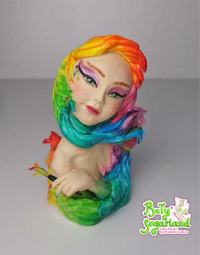 Rainbow Girl - Cake by Bety'Sugarland by Elisabete Caseiro 