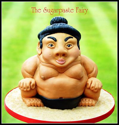 Sumo Wrestler - Cake by The Sugarpaste Fairy