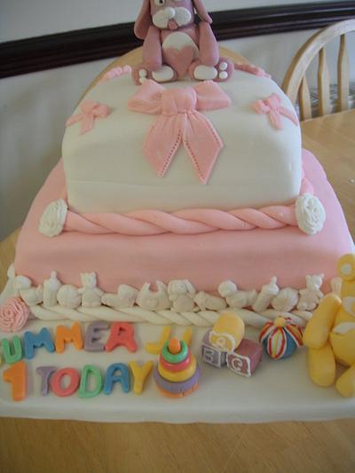 My grand daughters first birthday cake - Cake by Vanessa Platt  ... Ness's Cupcakes Stoke on Trent