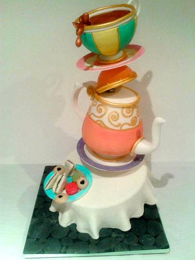 Tea Pot Balance Cake - Cake by Littlecakey