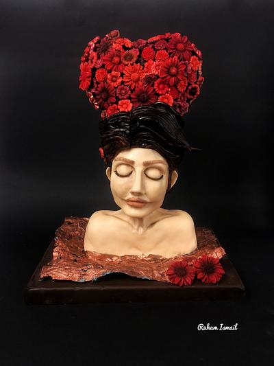 valentine's day collaboration - Cake by Castaño torta Riham Ismail