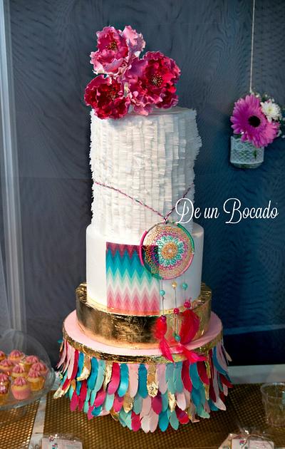 Boho Chic wedding cake - Cake by Carmen
