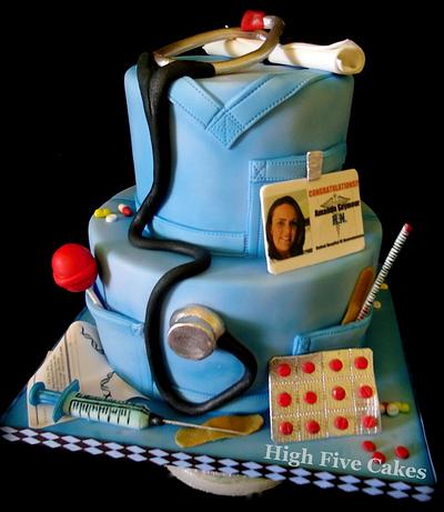 Nursing Graduation - Cake by Sarah Myers