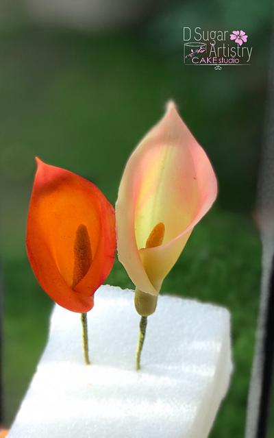 Translucent Calla Lily - Cake by D Sugar Artistry - cake art with Shabana