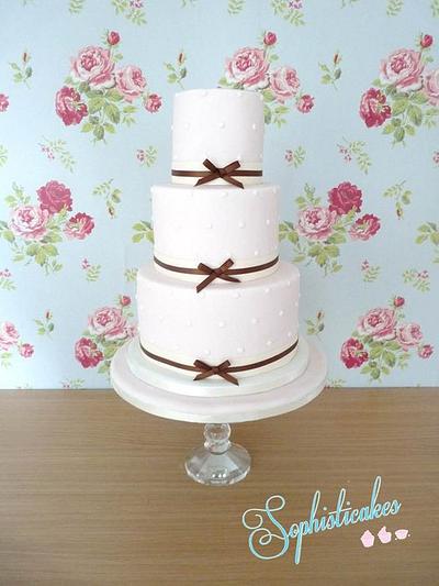 Coffee Polka Dot - Cake by Sophisticakes-Falmouth