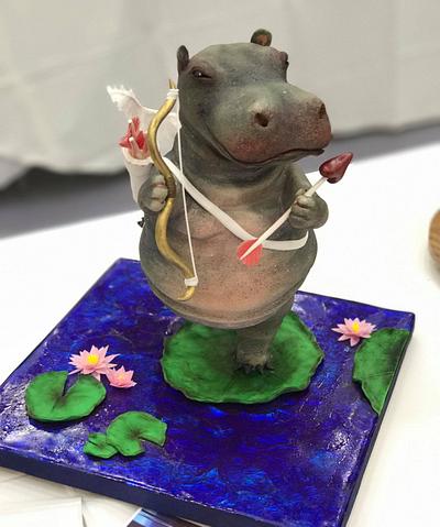 Hippo Cupid - Cake by MonikaS • Truly Scrumptious