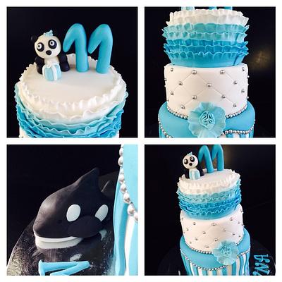 blue mini - Cake by Mmmm cakes and cupcakes