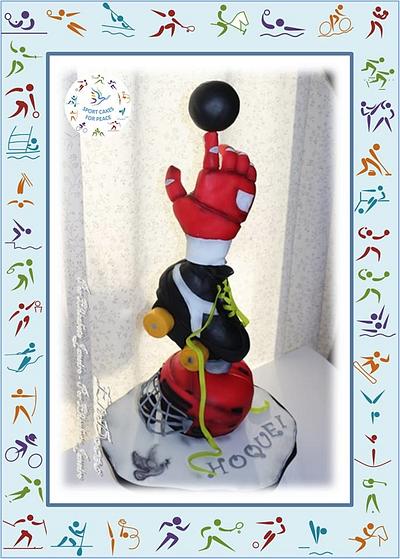 Sport CAkes for Peace - Roller Hockey - Cake by EliDoces - Elisabete Janeiro