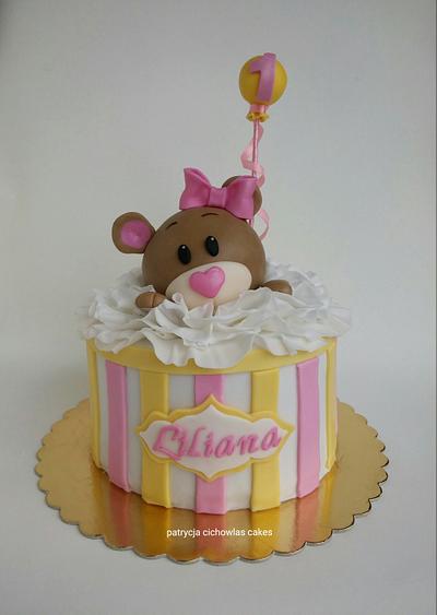 teddy bear cake - Cake by Hokus Pokus Cakes- Patrycja Cichowlas