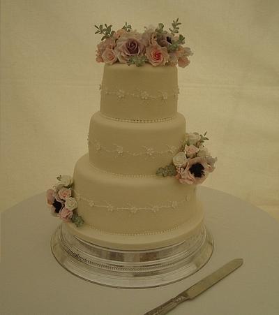 Country Garden Wedding Cake - Cake by ClearlyCake