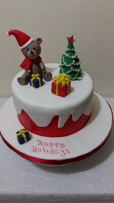 Christmas Teddy - Cake by Iva Halacheva