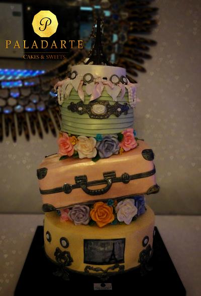 Suitcase cakes - Cake by Paladarte El Salvador