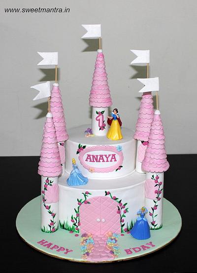 1st birthday Castle theme cake - Cake by Sweet Mantra Homemade Customized Cakes Pune