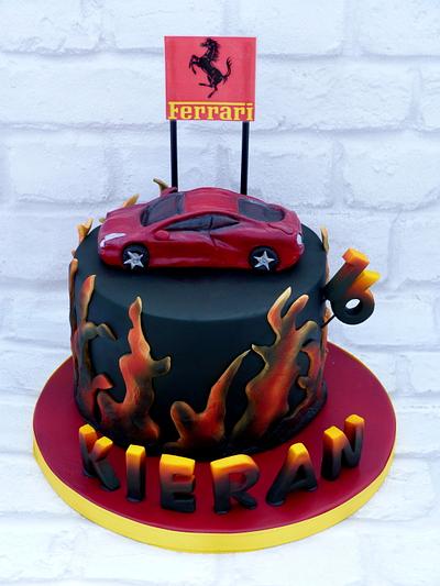 Ferrari Italia ... a flaming hot cake! - Cake by Deeliciousanddivine