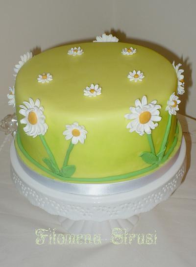 Simple daisy cake - Cake by Filomena