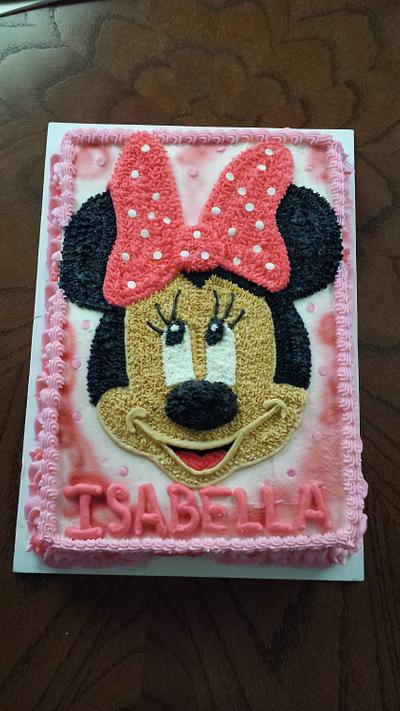 Miss Bella's 3rd Birthday with Mini Mouse - Cake by Teresa Coppernoll