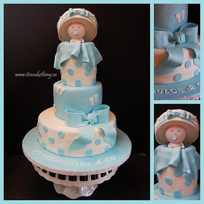 Baby Boy Shower Cake  - Cake by It's a Cake Thing 
