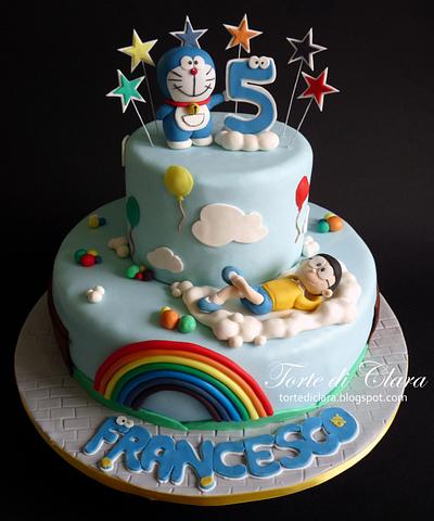 Doraemon & Friends Chocolate Rectangle Photo Cake : Delivery in Delhi and  NCR - Cake Express