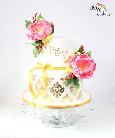 P&V's Wedding - Cake by Joonie Tan