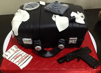 7th Birthday Secret Agent Case Cake - Cake by MariaStubbs