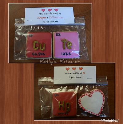 Chemistry themed Valentine's Day cookies - Cake by Kelly Stevens