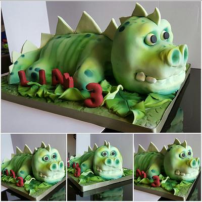 Green dinosaur  - Cake by Cake Towers