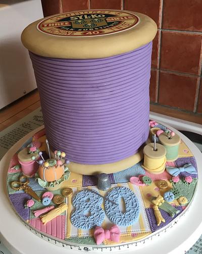 My mum's 80th birthday cake - Cake by Salli