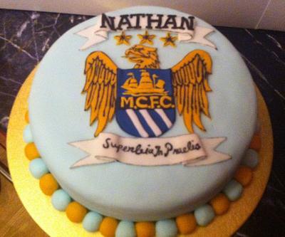 Manchester city cake - Cake by Michelle