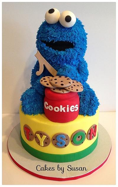 Cookie Monster  - Cake by Skmaestas